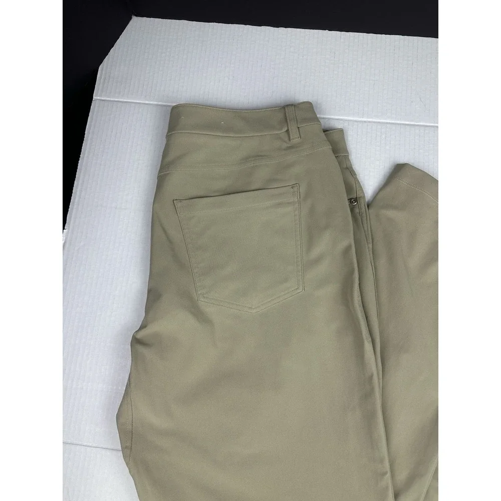 Lululemon Pants Mens 36x30 Beige Tech Chino Stretch Casual Golf Travel Tapered